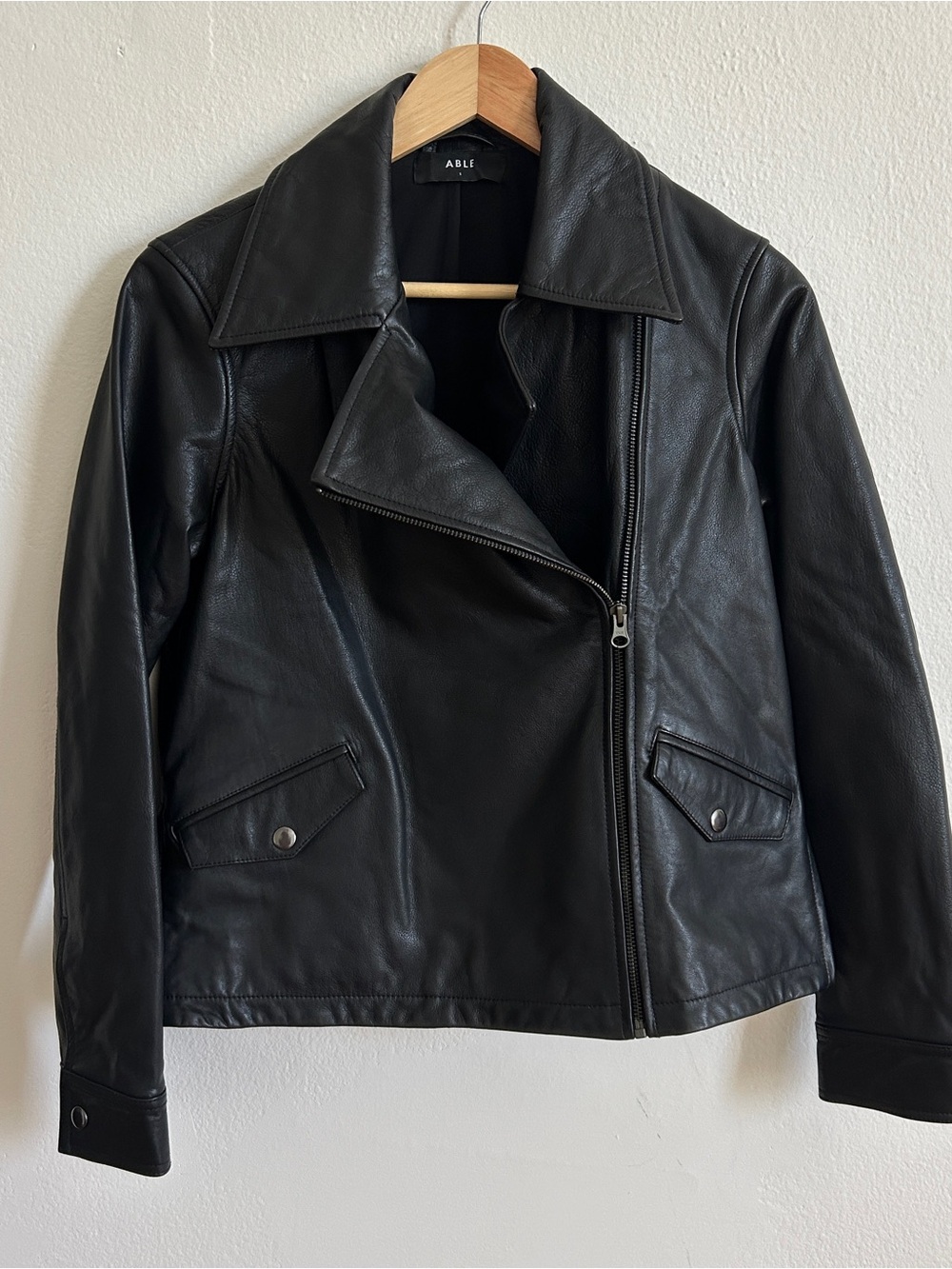 ABLE | Black Maha Leather Jacket